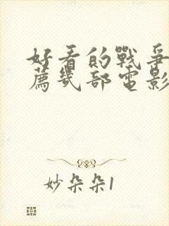 好看的战争片推荐几部电影