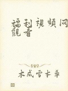 福利视频网在线观看