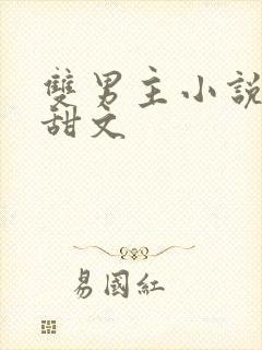 双男主小说推荐甜文