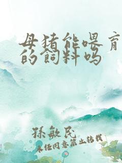 母猪能喂育肥猪的饲料吗