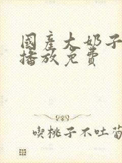 国产大奶子在线播放免费