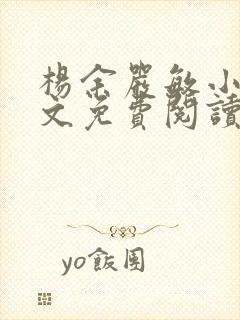 杨余严敏小说全文免费阅读无弹窗