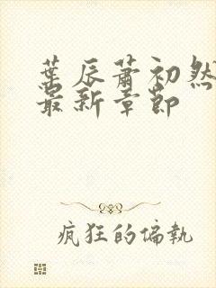 叶辰萧初然更新最新章节