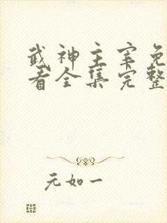 武神主宰免费观看全集完整版动漫
