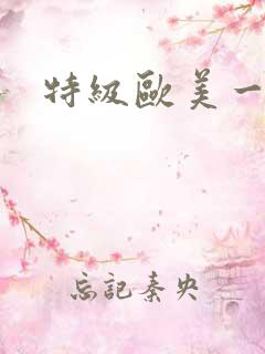 特级欧美一级片