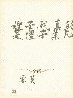 嫂子,我真的不是傻子叶凡