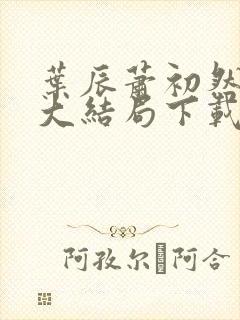 叶辰萧初然完结大结局下载