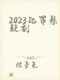 2023犯罪悬疑剧