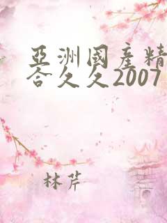 亚洲国产精品综合久久2007