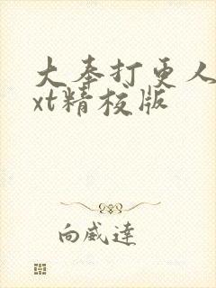 大奉打更人 txt精校版