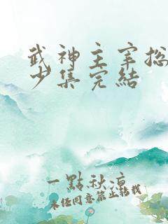 武神主宰总共多少集完结