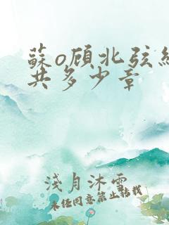 苏o顾北弦结局共多少章