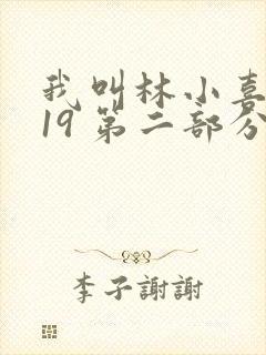我叫林小喜今年19 第二部分