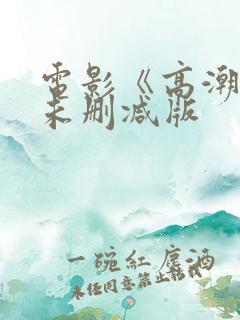 电影《高潮3》未删减版