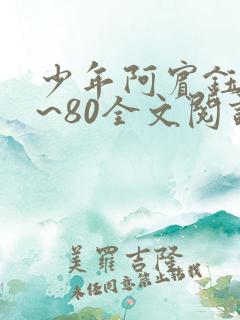 少年阿宾钰慧1~80全文阅读