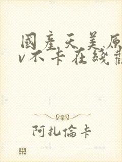 国产天美原创av不卡在线观看