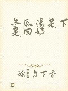 冬瓜汤是下奶还是回奶