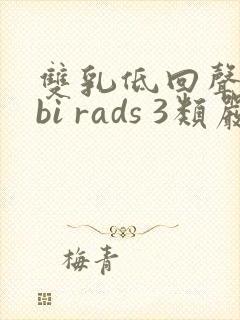 双乳低回声结节bi rads 3类严重吗