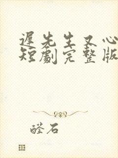 迟先生又心动了短剧完整版