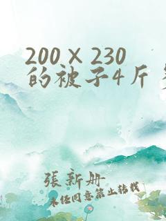 200×230的被子4斤多厚