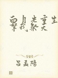 白月光重生后要拿我祭天