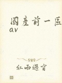 国产前一区二区av