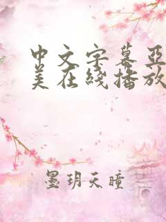 中文字幕亚洲欧美在线播放