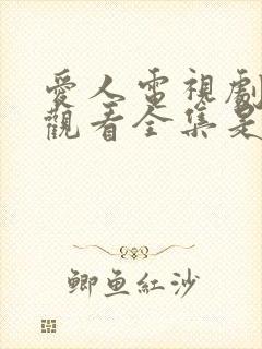 爱人电视剧免费观看全集是