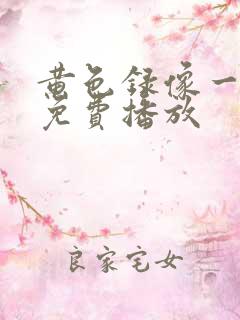 黄色录像一级片免费播放