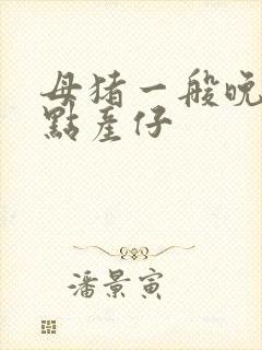 母猪一般晚上几点产仔