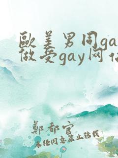 欧美男同gay做受gay网站