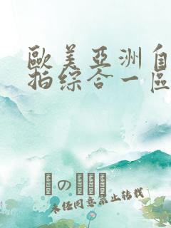 欧美亚洲自拍偷拍综合一区