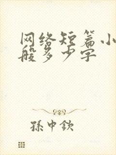 网络短篇小说一般多少字