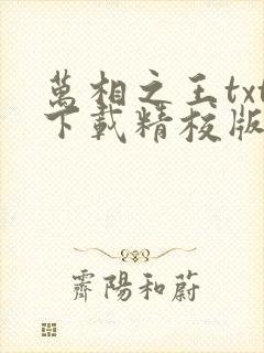 万相之王txt下载精校版
