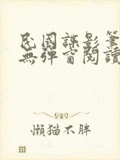 民国谍影笔趣阁无弹窗阅读