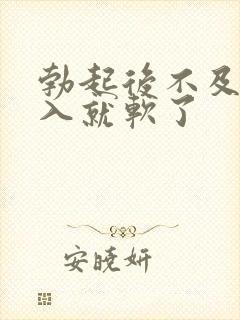 勃起后不及时插入就软了