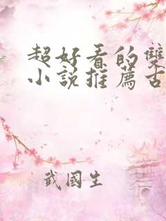 超好看的双男主小说推荐古风