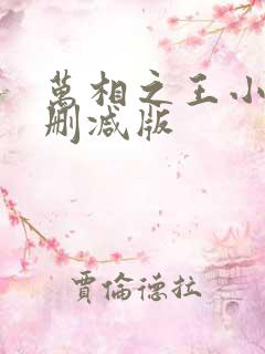 万相之王小说无删减版