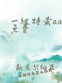 一级特黄aaa免费