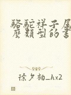 骆驼祥子属于什么类型的书