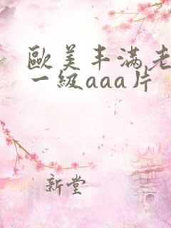 欧美丰满老太婆一级aaa片