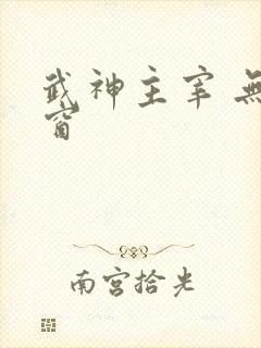 武神主宰 无弹窗