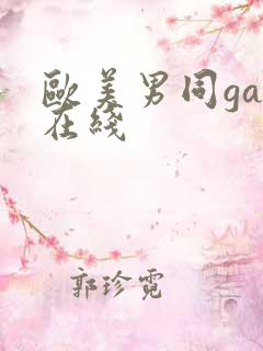 欧美男同gay在线
