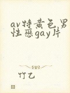 av特黄色男同性恋gay片
