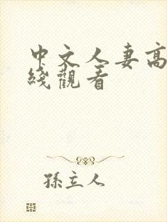 中文人妻高清在线观看