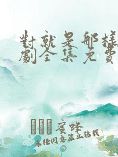 对就是那样电视剧全集免费观看国语