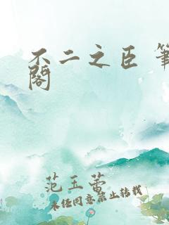 不二之臣 笔趣阁