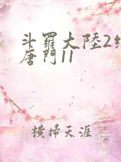 斗罗大陆2绝世唐门11