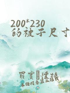 200*230的被子尺寸是多大