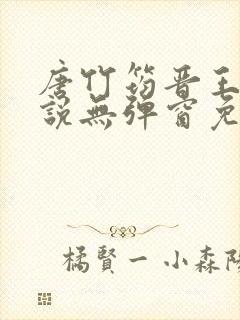 唐竹筠晋王的小说无弹窗免费阅读